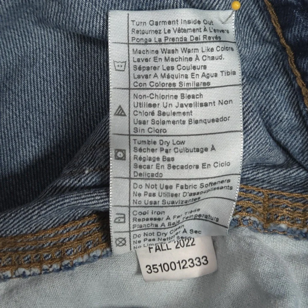 Carhartt Loose Fit Mens Size 36x32 Distressed Grunge Blue Denim Jeans BD4941-M
